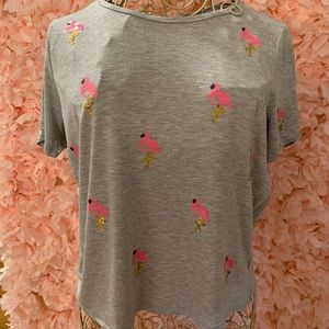 Sequined Flamingo T-Shirt